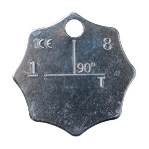 Adattábla egyágú standard teherbírású láncfüggesztékhez